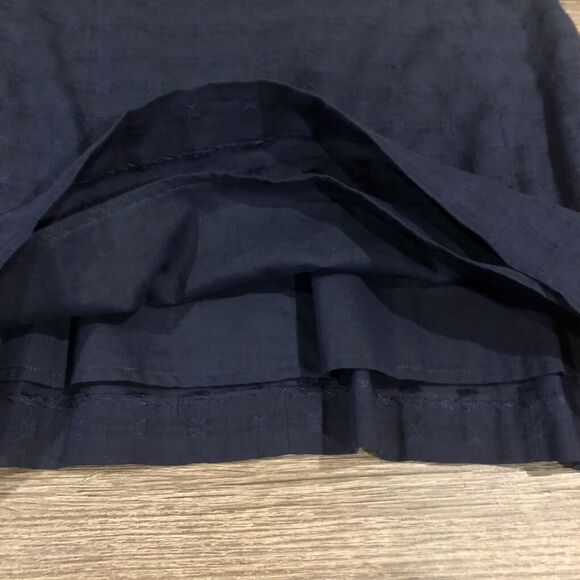 Vineyard Vines Strapless Top 0 Nautical Navy Jacquard Back Zip NWT - Picture 7 of 13